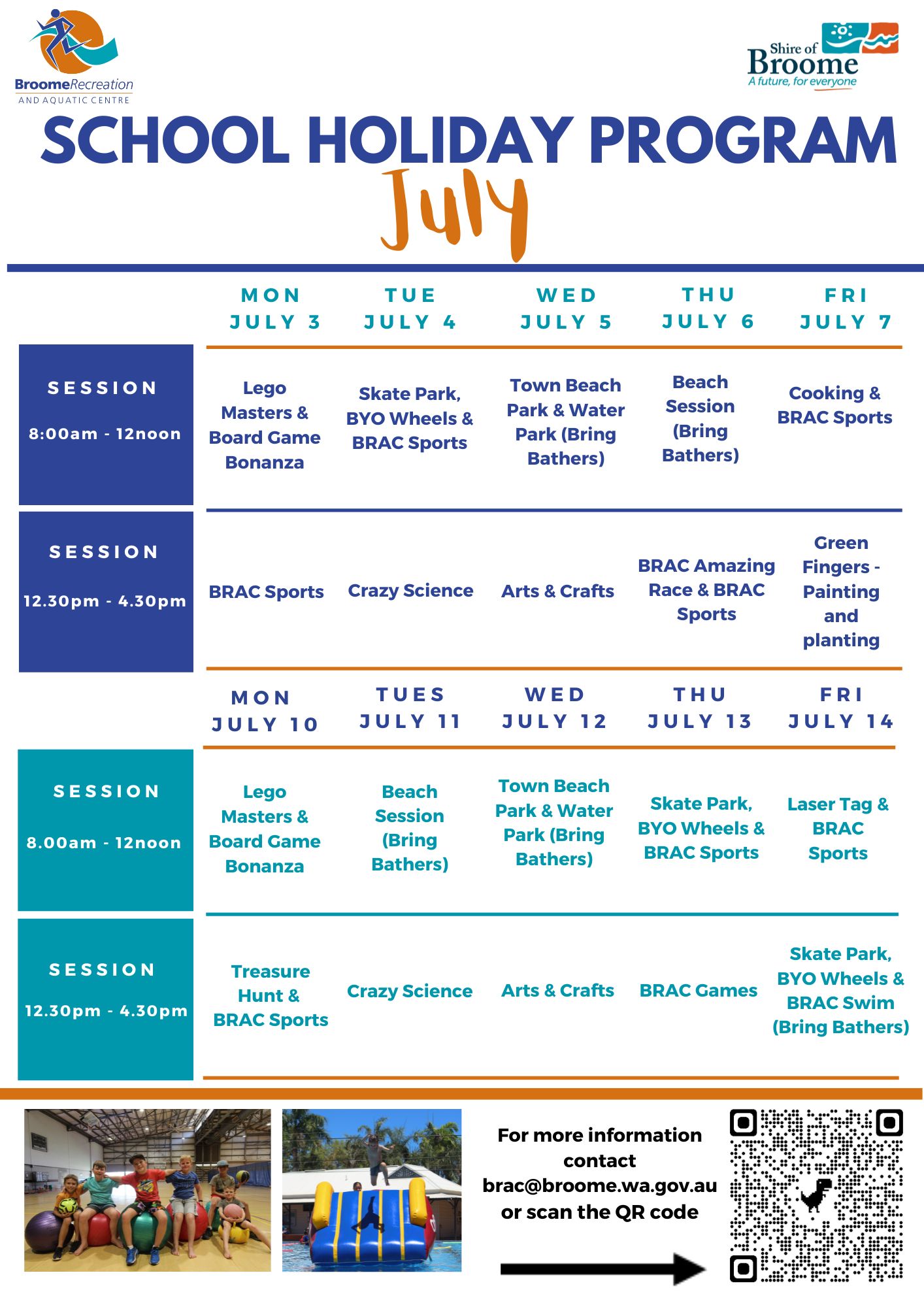 School holiday program April 2022